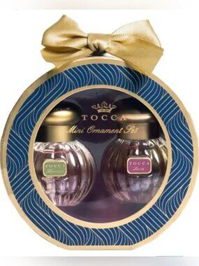 NIB Tocca Mini Eau De Parfum Ornament Set 2 x 0.17 Fl oz